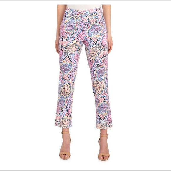 Pappagallo Pants - Pappagallo Chelsea Paisley Knit Pants